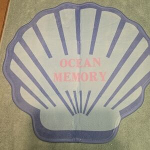 24x22 inch Seashell Bathroom Rug Non-Slip Washable Fluffy Plush Soft Mat NEW